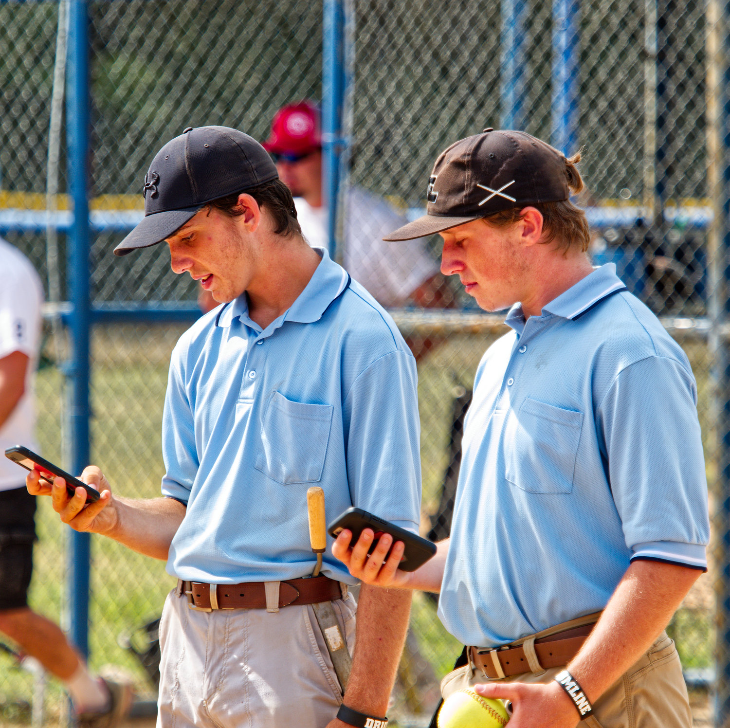 Alba-Golden baseball players Easton Campbell and Hatch Campbell served as umpires at Saturday's tournament.